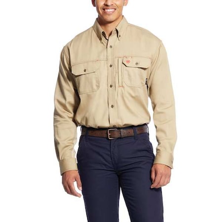 Flame-Resistant Shirt,Tan,M