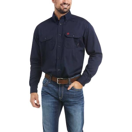 Flame-Resistant Shirt,Navy,2XL