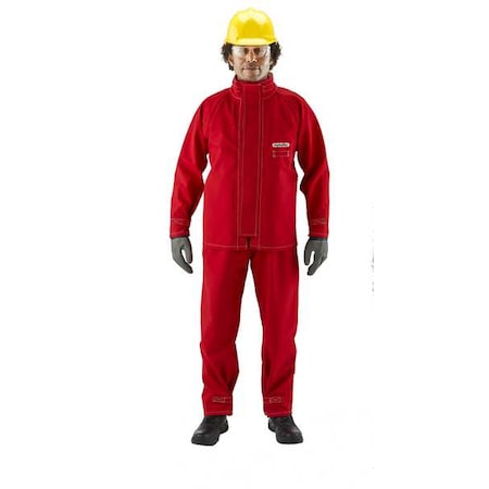 Jacket,Chemical Resistant,Red,L