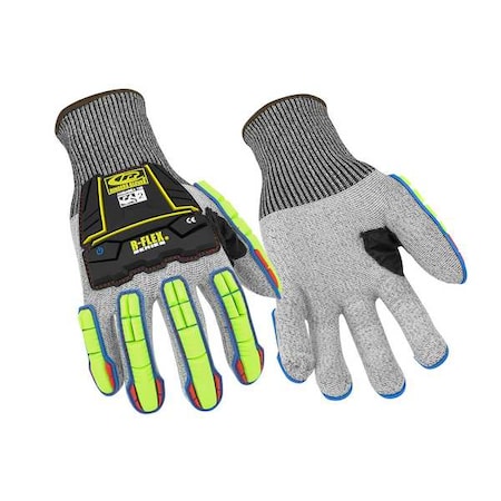 Cut Resistant Gloves,Gray,Knit,M,PR