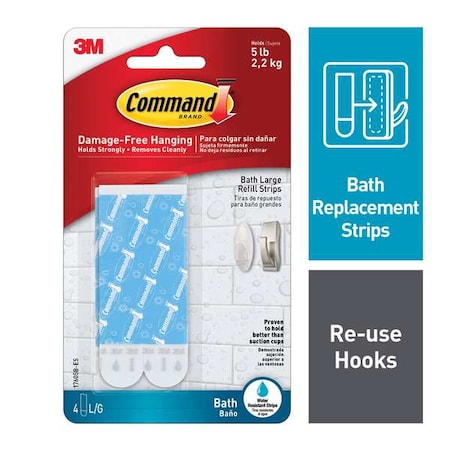 Large Water Resistant Refill Strips,PK4