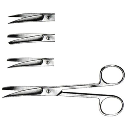 Operating Scissors,S/S,Curved,6.5,PK3