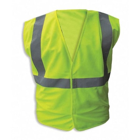 Safety Vest,Lime,Polyestr,3XL,PK3