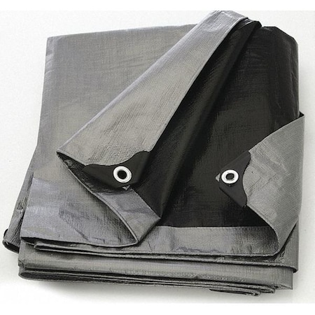 Tarp,Silver/Black,14x14 Weave,16x20