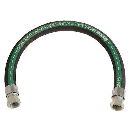 Hose,1 X 18,250 Psi,FemalexFemale Jic