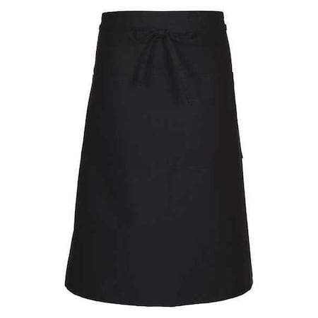 Bistro Apron,Patch Pocket,F68,Black