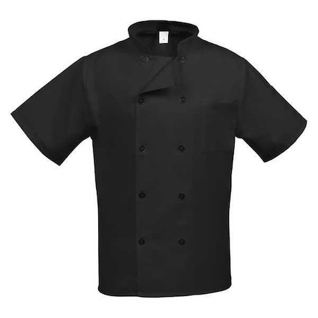 Chef Coat,Classic Blk,C10PS S/S,XL