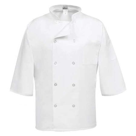 Chef Coat,C10P-3/4 Sleeve,White,4X