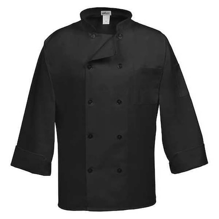 Chef Coat,C10P Classic,Black,3X