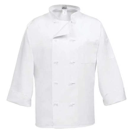 Chef Coat,10 Button,White,C10F,L/S,XS