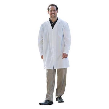 Butcher Coat, White, Snaps, K86, XS