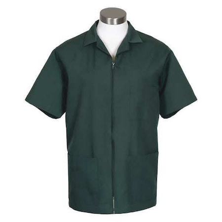 Smock,Zipper,Hunter Green,K74,5XL