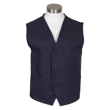 Vest,2 Pocket,Navy,V65,2XL