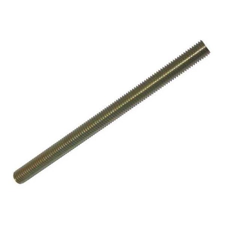 Threaded Rod, 3/8-16, Alloy Steel, Zinc Yellow Finish