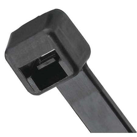 5-39/64 L, 9/64 W, Black Plastic Cable Tie, Basic Material: Nylon