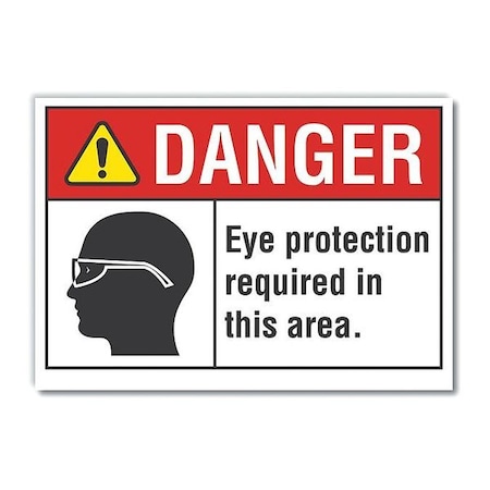 Decaldanger Eye Protection, 14x10, Height: 10 In