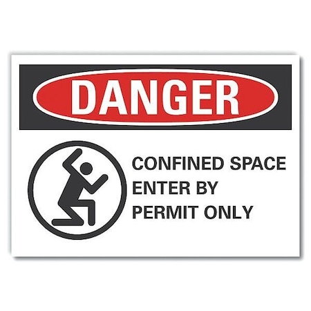 Danger Sign,10 W,7 H,0.004 Thickness, LCU4-0268-ED_10x7