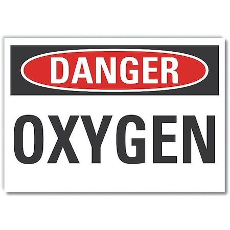 Danger Sign, 10 In H, 14 In W, Polyester, Horizontal Rectangle, English, LCU4-0302-ND_14X10