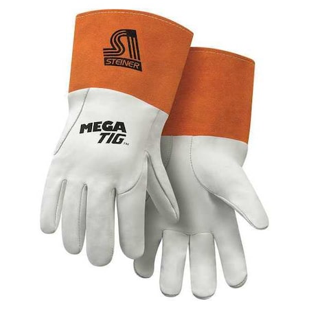 TIG Welding Gloves, Kidskin Palm, M, PR