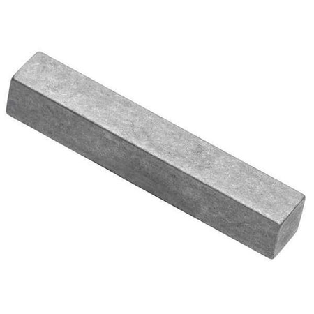 Undersized Machine Key, Square End, Stainless Steel, Plain, 1.938 In L, 1/4 In Sq