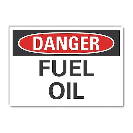 Fuel Material Danger Label, 10 In H, 14 In W, Polyester, Horizontal, English, LCU4-0317-ND_14X10