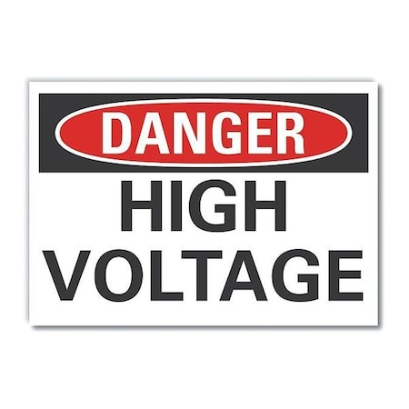 Refl Decal Danger High Voltage,5x3-1/2, LCU4-0347-RD_5X3.5
