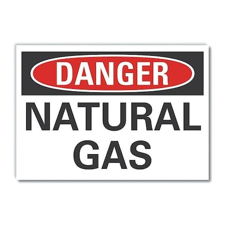 Danger Sign, 7 In H, 10 In W, Non-PVC Polymer, Vertical Rectangle, English, LCU4-0341-ED_10x7