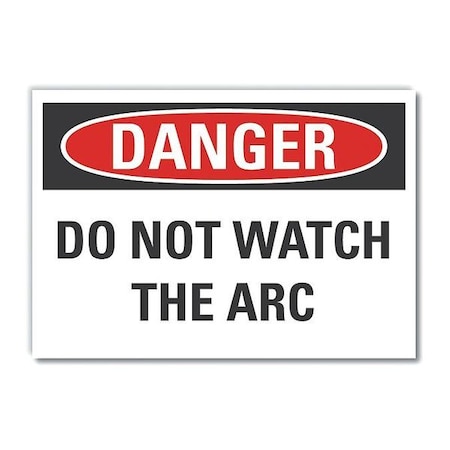 Refl Decal Danger Do Not Watch,7x5