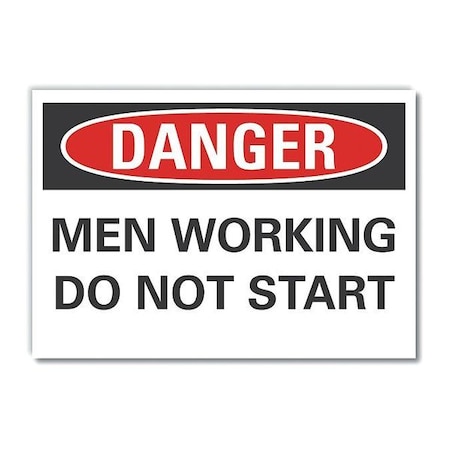 Refl Decal Danger Men Working, 5x3-1/2, Width: 5 In, LCU4-0477-RD_5X3.5