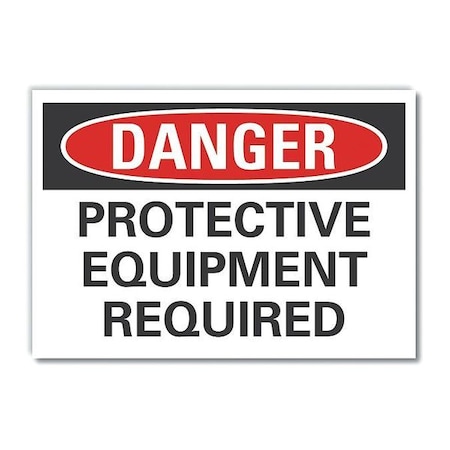 Refl Decal Danger Protective,14x10