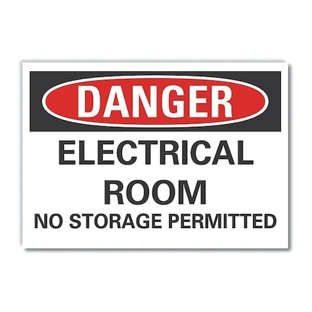 Refl Decal Danger Electrical,5x3-1/2
