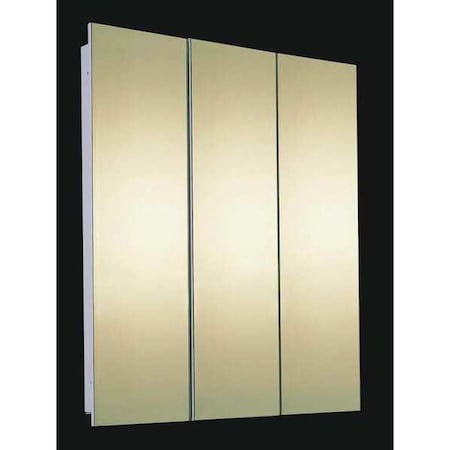 36 X 36 Fully Recessed Polished Edge Tri-View Medicine Cabinet