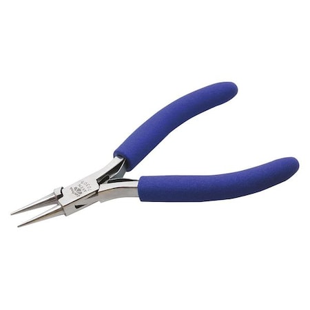 Pliers Round, Nose, 4-1/2, Smooth Jaws
