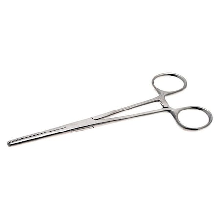 Hemostat Straight Serrated Jaws, 6