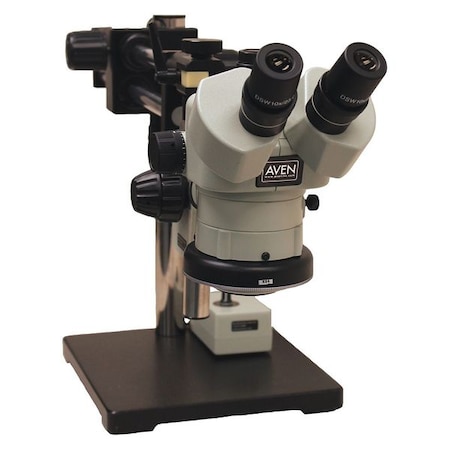 Stereo Zoom Microscope,2 Arm,w/Stand