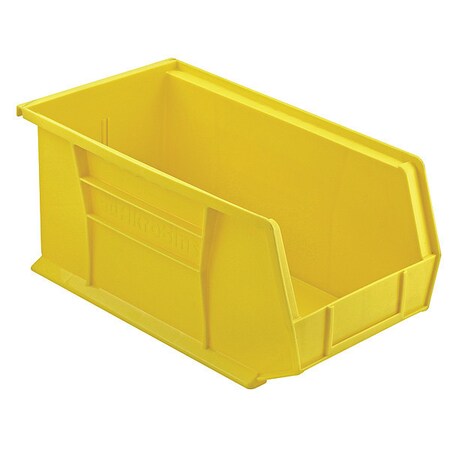 Storage Bin, Yellow, Plastic, Not Specified Load Capacity