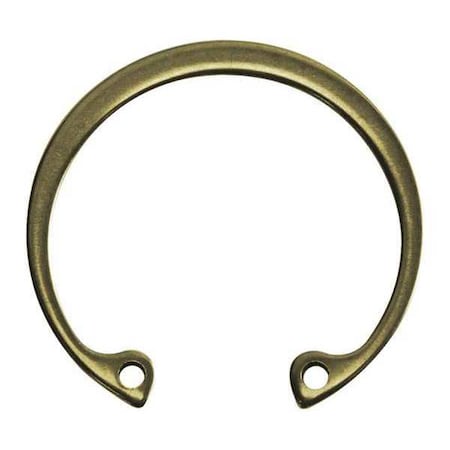 Internal Retaining Ring, Steel, Zinc Yellow Finish, 1.653 In Bore Dia.