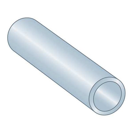 Round Spacer, #6 Screw Size, Zinc Plated Low Carbon Steel, 1/2 In Overall Lg