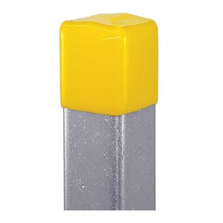 Safety End Cap,13/16X1-5/8,Yellow,PK10