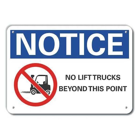 Caution Sign, 10 In H, 14 In W, Plastic, Horizontal Rectangle, English, LCU5-0050-NP_14X10