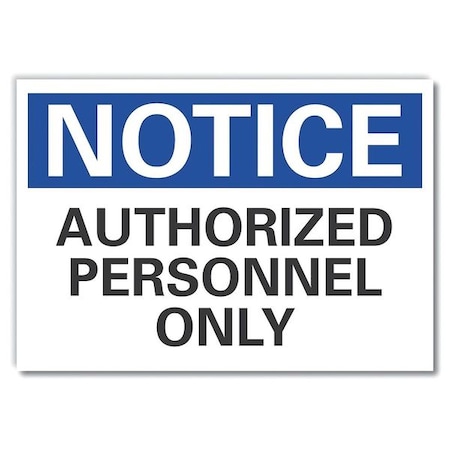 Authorized Notice,Decal,14x10, LCU5-0124-ND_14X10