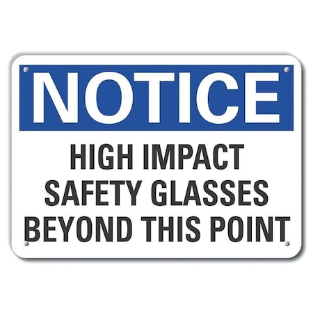 High Impact Notice,Aluminum,14x10