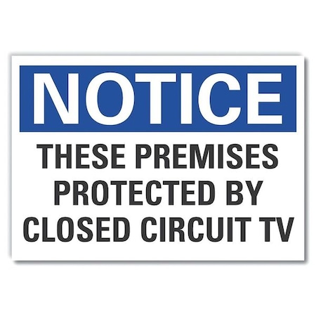 These Notice,Decal,Aluminum,10x7