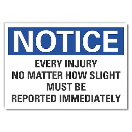 Accident Reporting Notice Reflective Label, 10 In H, 14 In W, Reflective Sheeting,LCU5-0275-RD_14X10