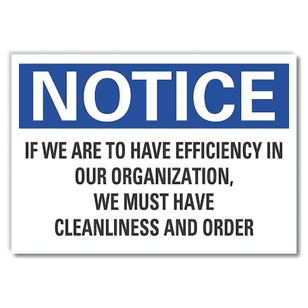 Cleaning Notice Reflective Label, 3 1/2 In Height, 5 In Width, Reflective Sheeting, English