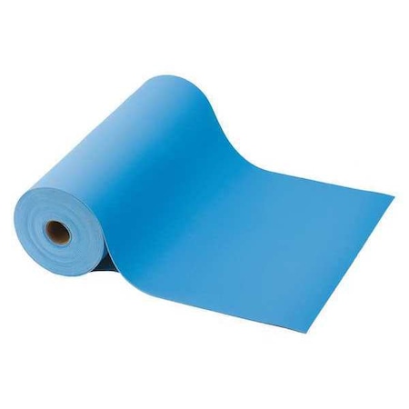 ESD Roll,0.1 X 24 X 50 Ft.,Light,Blue
