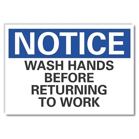 Wash Hands Before Notice,Decal,10x7, LCU5-0169-ND_10X7