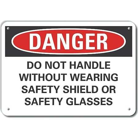 Decal, Danger Do Not Handle, 14x10, Height: 10 In