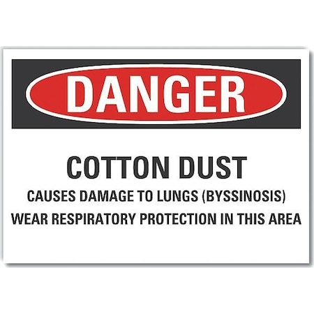 Danger Sign,14 W,10 H,0.004 Thickness, LCU4-0708-ED_14x10