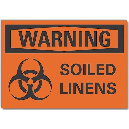 Decal,Reflective,Warning Soiled,5 X 3.5, 3 1/2 In Height, 5 In Width, Reflective Sheeting, English